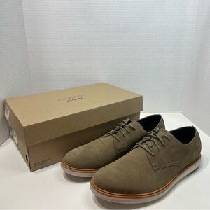 COLLECTION BY CLARKS Draper Lace Olive suede men’s shoes size 12 leather lace up